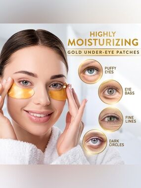 Demora 24k Gold Under Eye Patches, 2 Boxes, 30 Pair